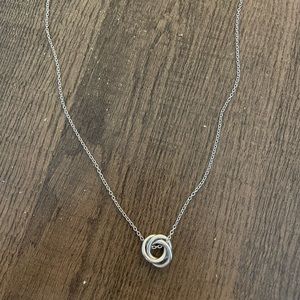 Blue Nile 18” infinity rings pendant